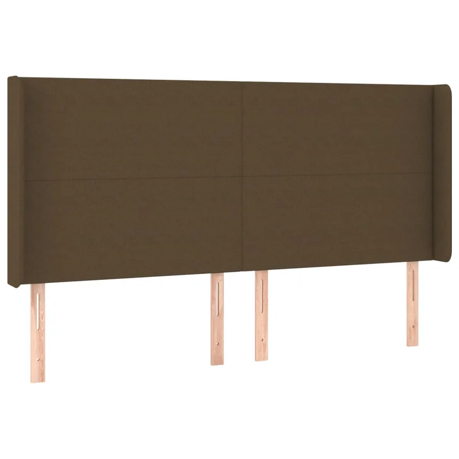 Sommier à lattes de lit matelas et LED Marron foncé 180x200cm - 7