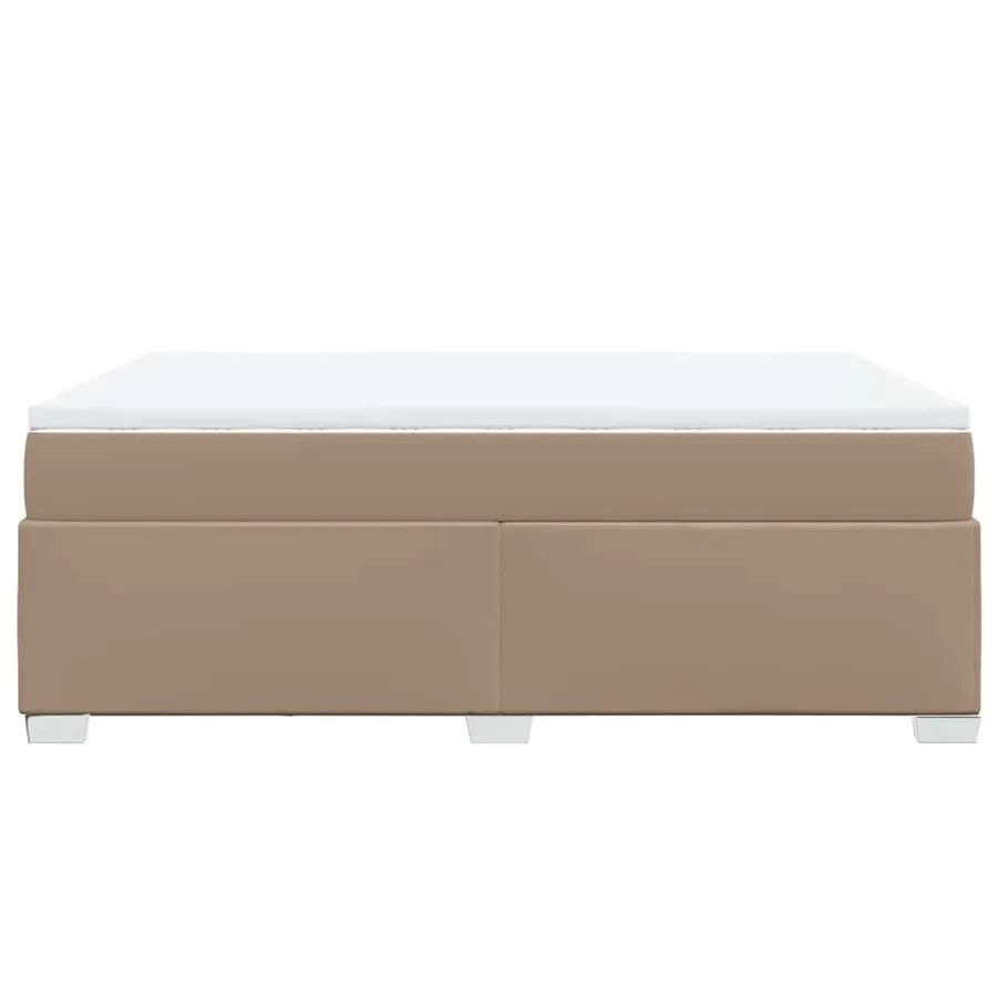 Sommier à lattes de lit avec matelas Cappuccino 140x190 cm - 8