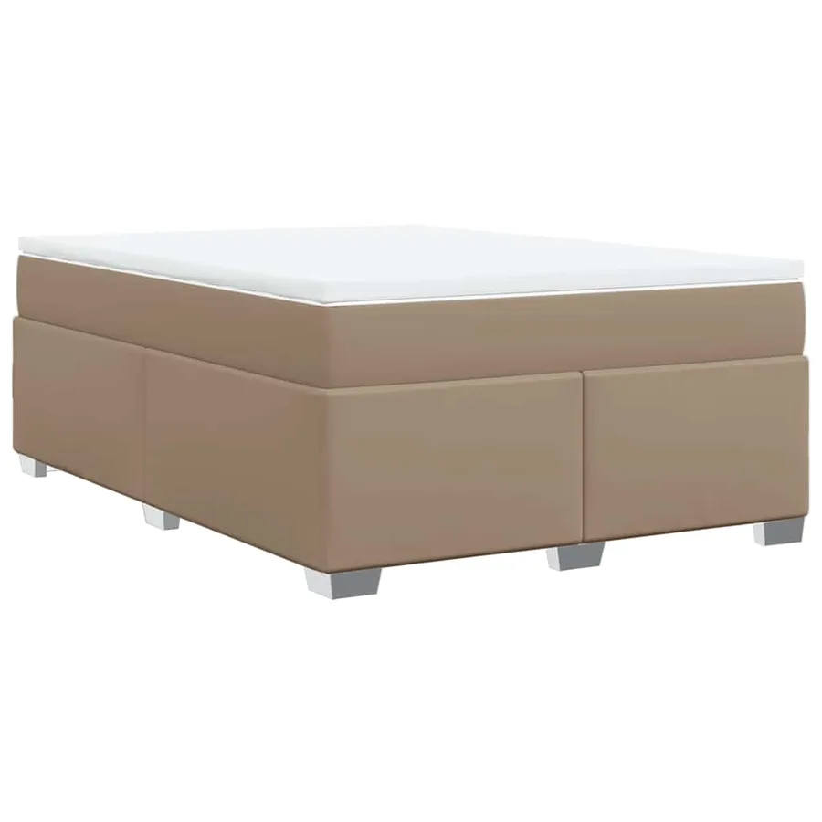 Sommier à lattes de lit avec matelas Cappuccino 140x190 cm - 9