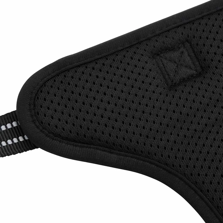 Harnais pour chien avec laisse et collier réglables noir XL - 10