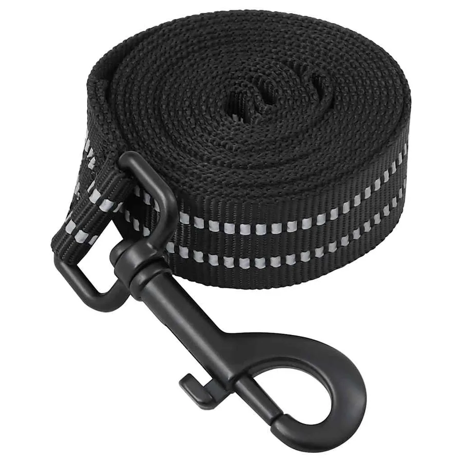 Harnais pour chien avec laisse et collier réglables noir XL - 6