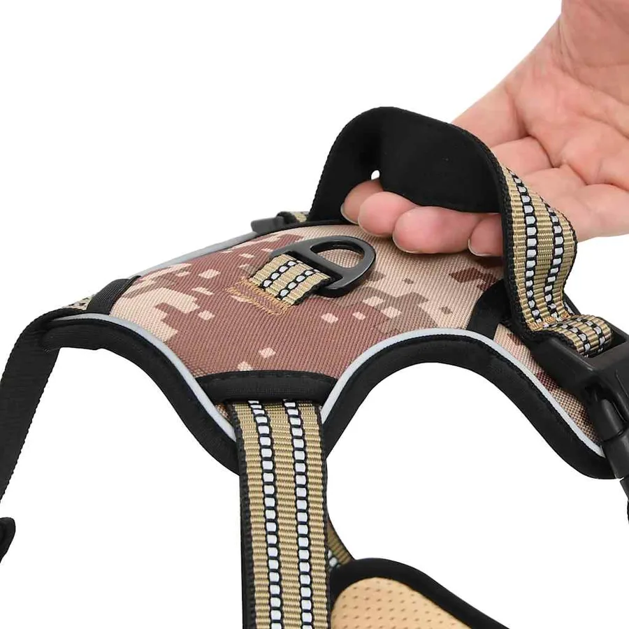 Harnais pour chien avec laisse et collier réglables S - 12
