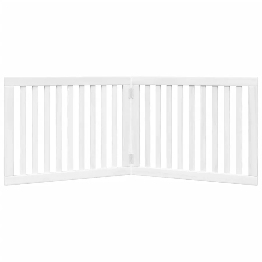 Barrière pour chien pliable 2 panneaux 160 cm bois de peuplier - 4