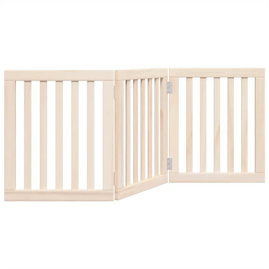 Barrière pour chien pliable à 3 panneaux 150 cm Bois de peuplier - 2