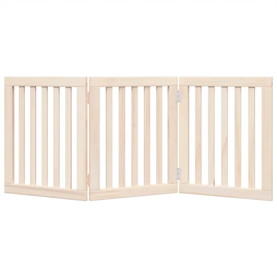 Barrière pour chien pliable à 3 panneaux 150 cm Bois de peuplier - 4