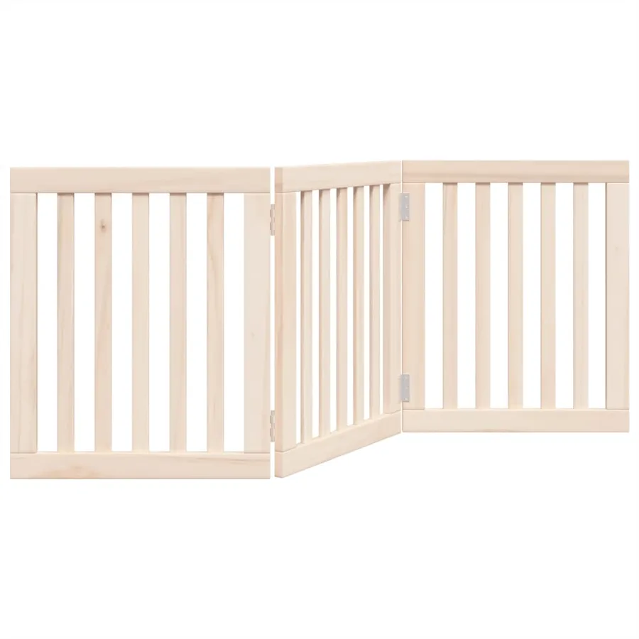 Barrière pour chien pliable à 3 panneaux 150 cm Bois de peuplier - 6