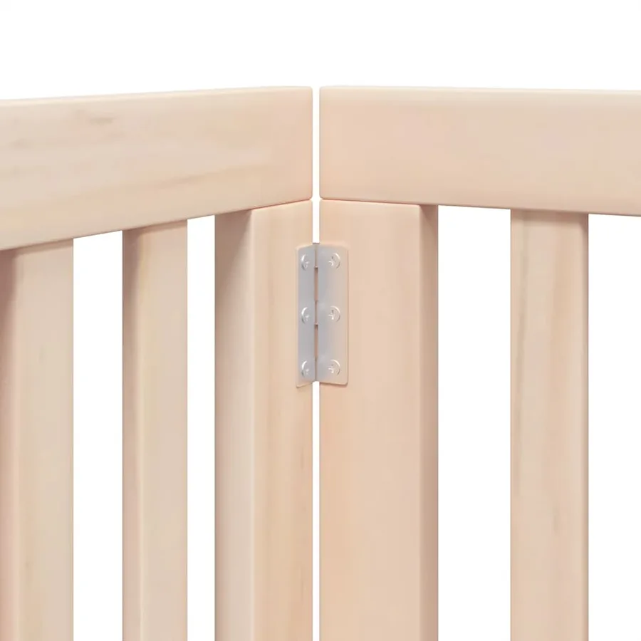 Barrière pour chien porte pliable 15 panneaux bois de peuplier - 8