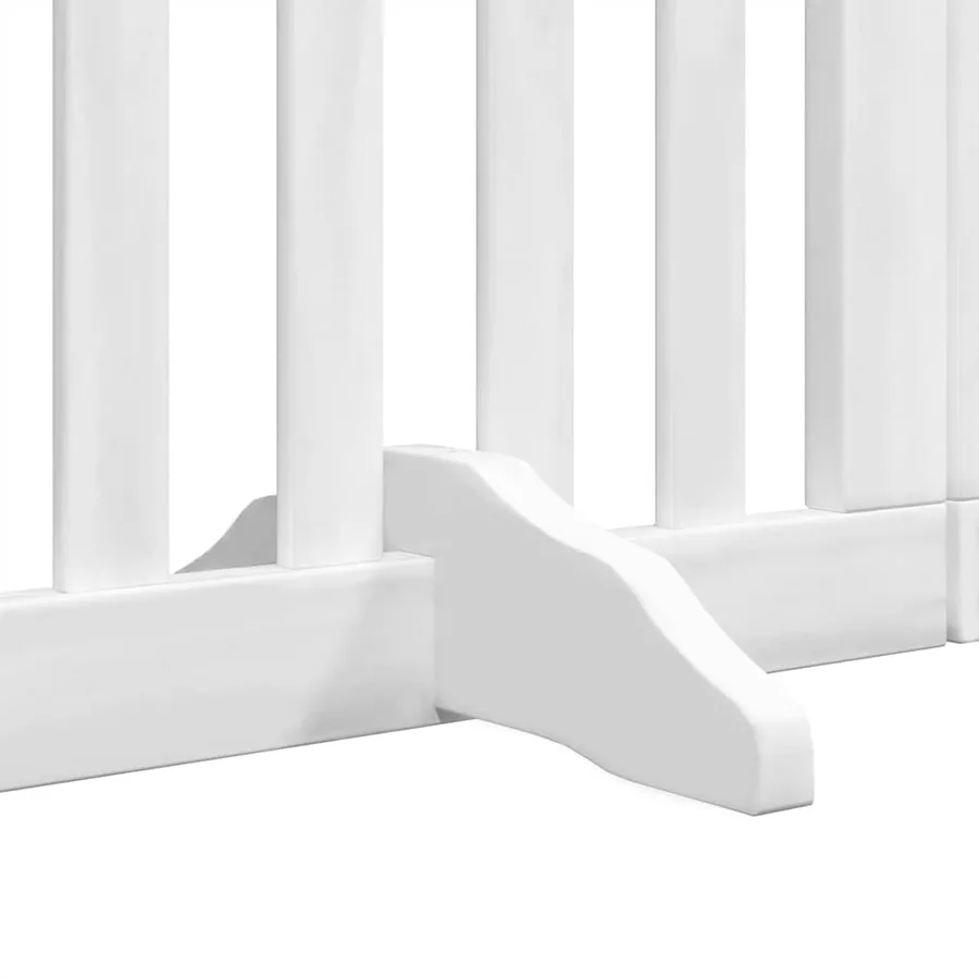 Barrière pour chien porte pliable 12 panneaux bois de peuplier - 6
