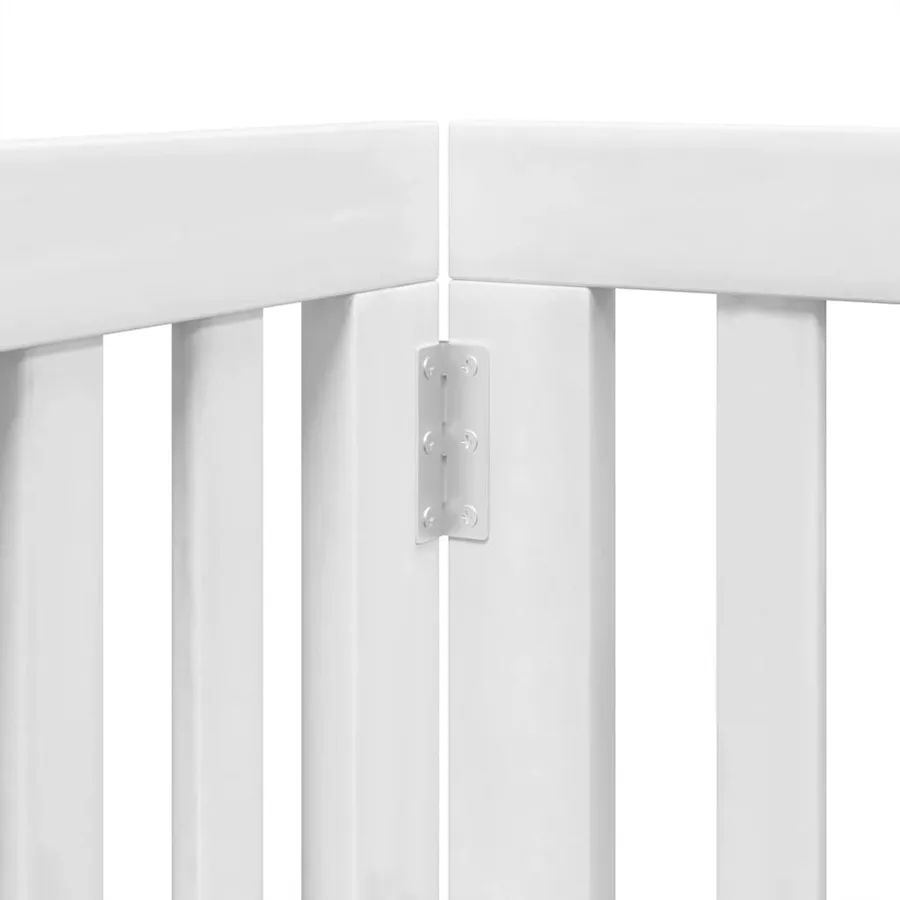 Barrière pour chien porte pliable 12 panneaux bois de peuplier - 8
