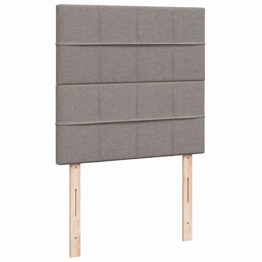 Sommier à lattes de lit avec matelas Taupe 90x190 cm Tissu - 7