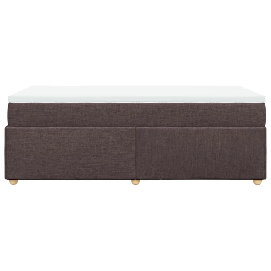 Sommier à lattes de lit avec matelas Marron foncé 90x190 cm - 8