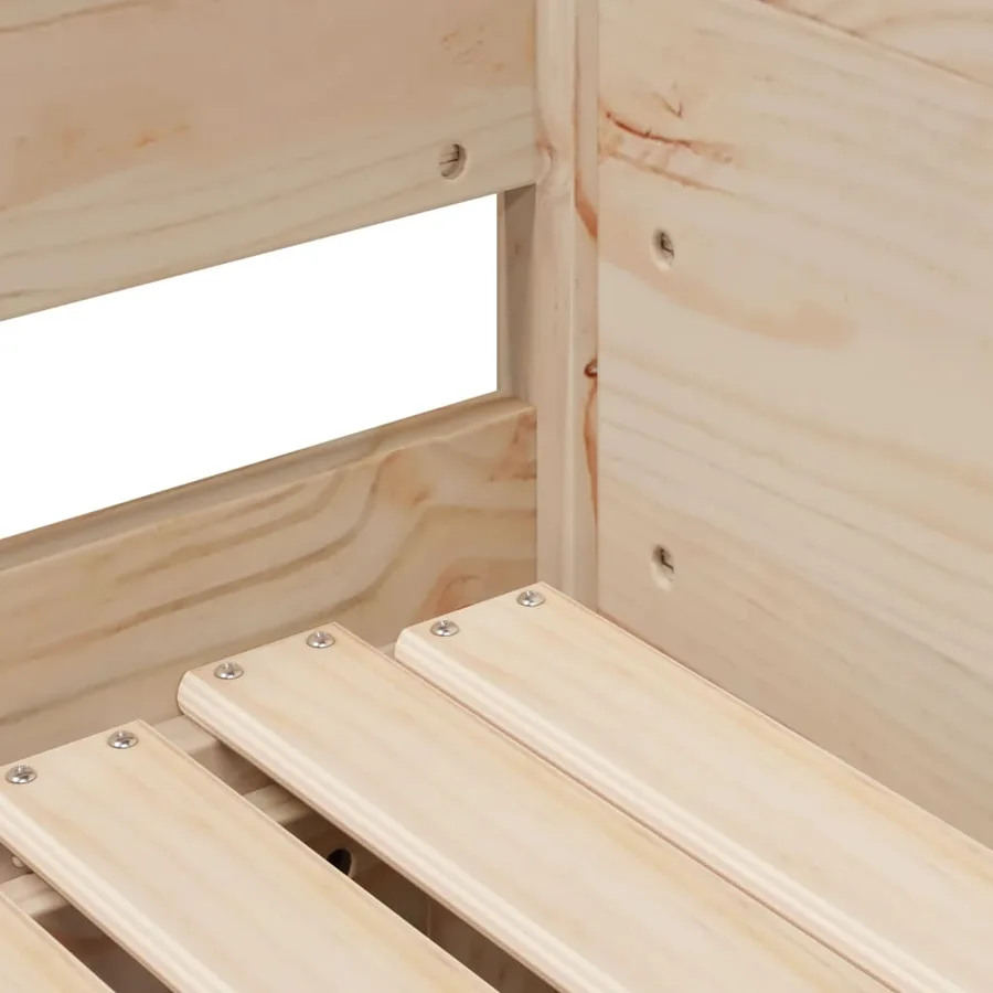Lit de jour et lit gigogne sans matelas 90x200 cm bois massif - 11