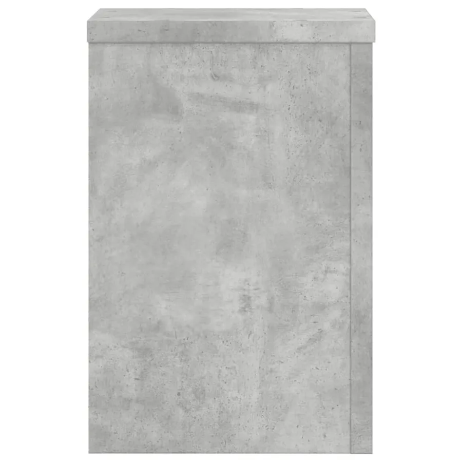 Supports pour plantes 2 pcs gris béton bois d'ingénierie - 6
