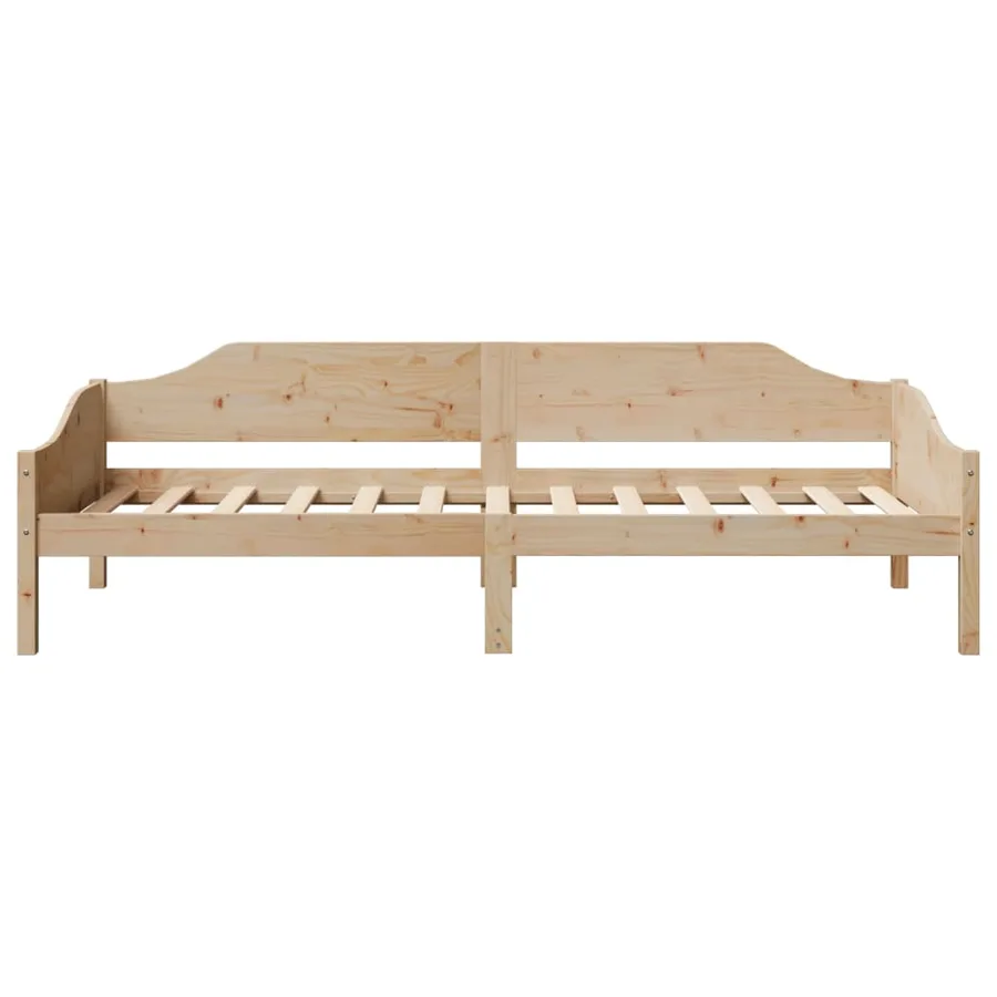 Cadre de lit sans matelas 80x200 cm bois massif de pin - 5