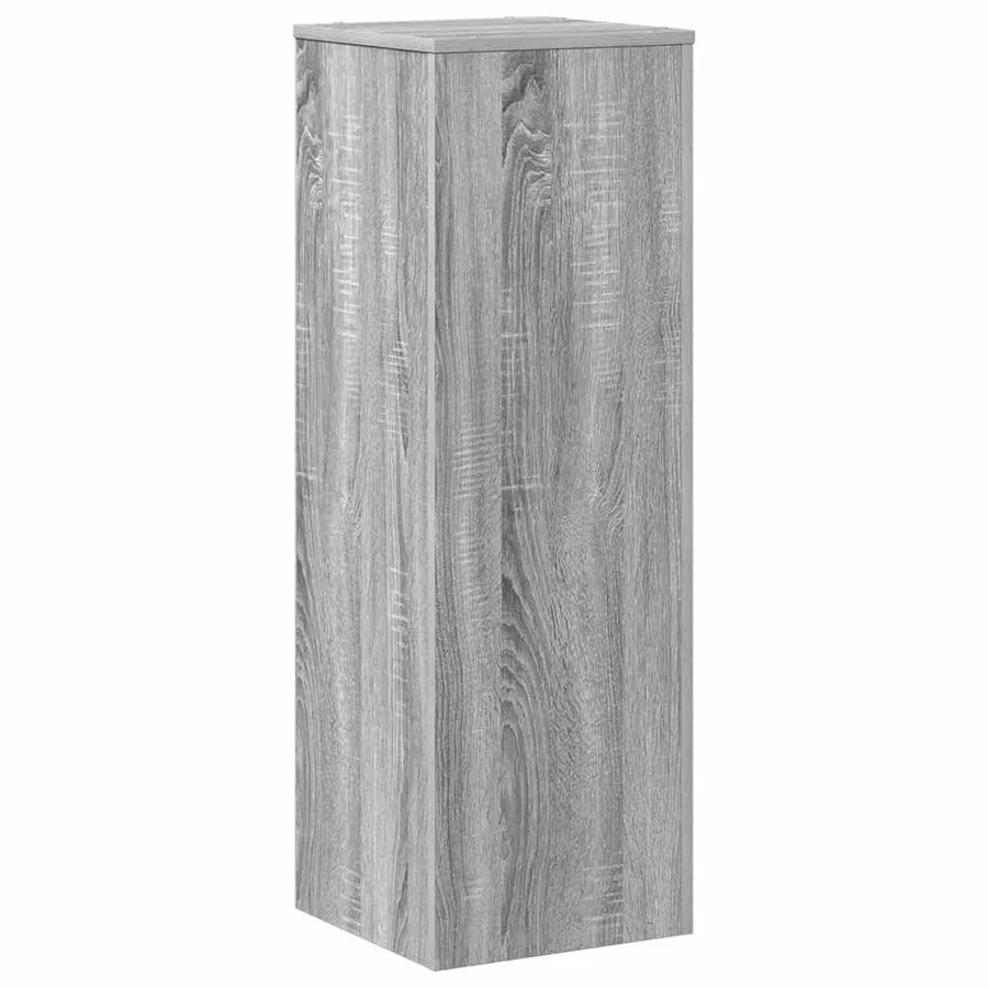 Support pour plantes sonoma gris 33x33x100 cm bois d'ingénierie - 2