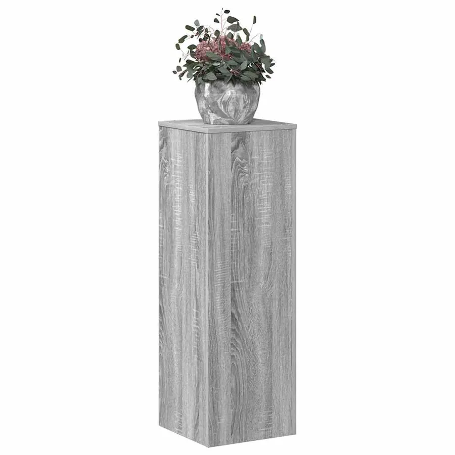 Support pour plantes sonoma gris 33x33x100 cm bois d'ingénierie - 3