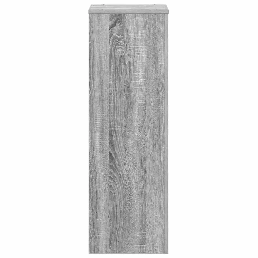 Support pour plantes sonoma gris 33x33x100 cm bois d'ingénierie - 4