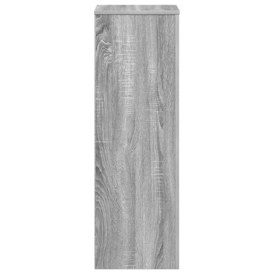 Support pour plantes sonoma gris 33x33x100 cm bois d'ingénierie - 5