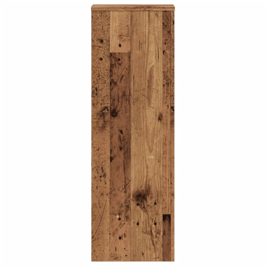 Supports pour plantes 2 pcs vieux bois bois d'ingénierie - 4