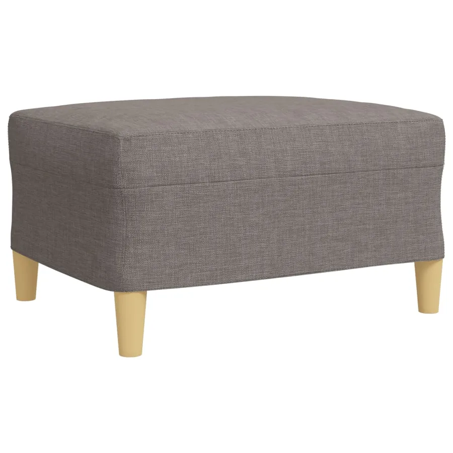 Ensemble de canapés 3 pcs avec repose-pied taupe tissu - 6