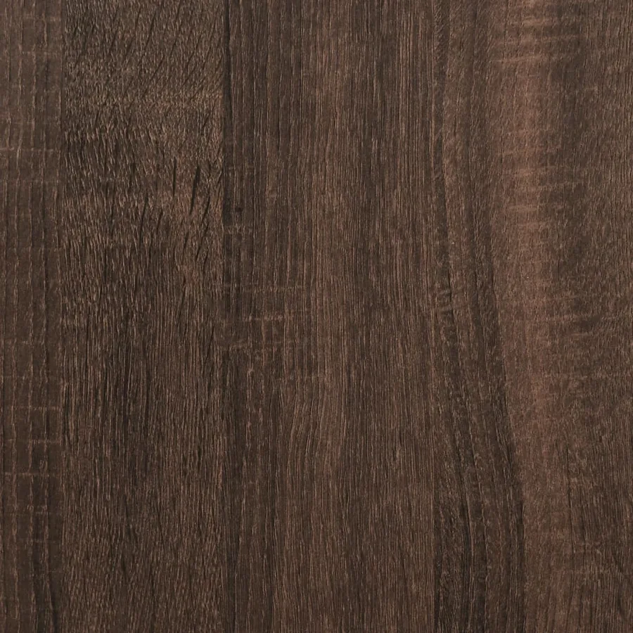 Étagère d'angle murale chêne marron bois d'ingénierie - 8