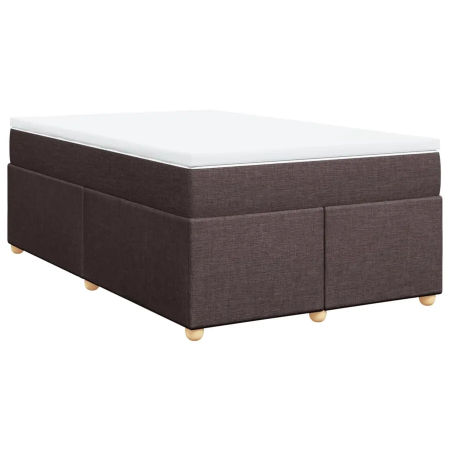 Sommier à lattes de lit avec matelas Marron foncé 120x200 cm - 2