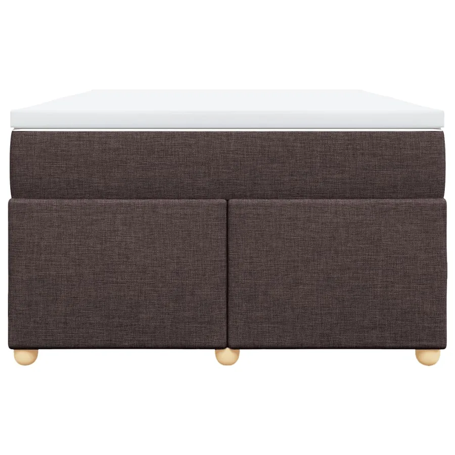 Sommier à lattes de lit avec matelas Marron foncé 120x200 cm - 4
