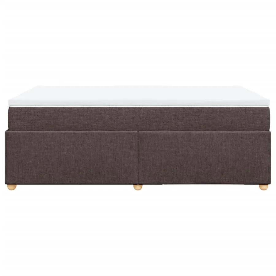 Sommier à lattes de lit avec matelas Marron foncé 120x200 cm - 8
