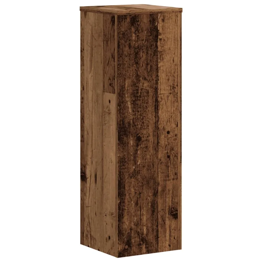 Supports pour plantes 2 pcs vieux bois bois d'ingénierie - 3