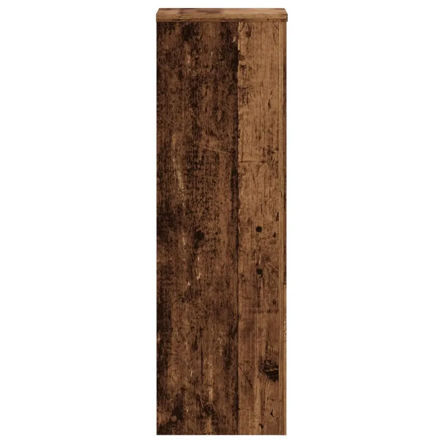 Supports pour plantes 2 pcs vieux bois bois d'ingénierie - 4