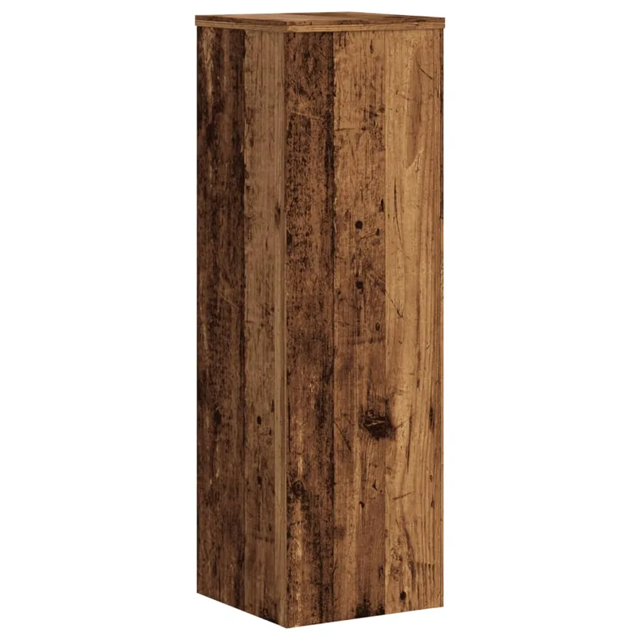 Supports pour plantes 2 pcs vieux bois bois d'ingénierie - 5