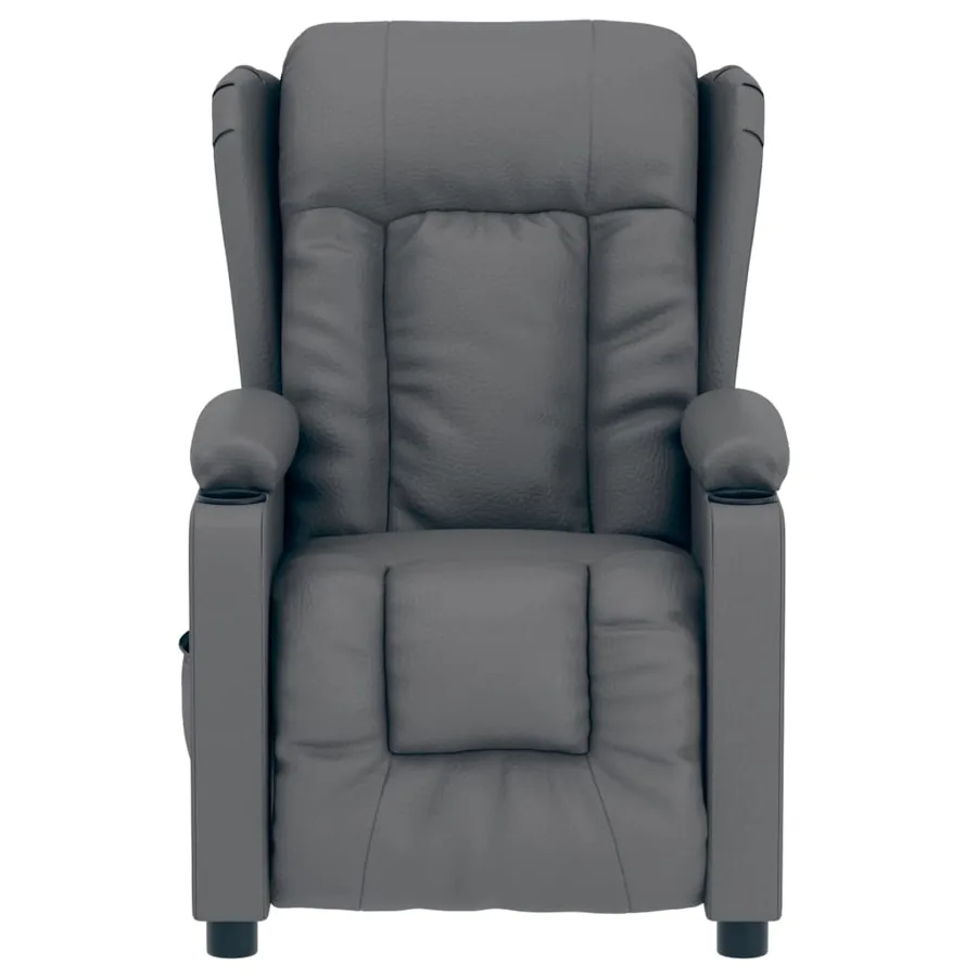 Fauteuil inclinable électrique Gris Similicuir - 4