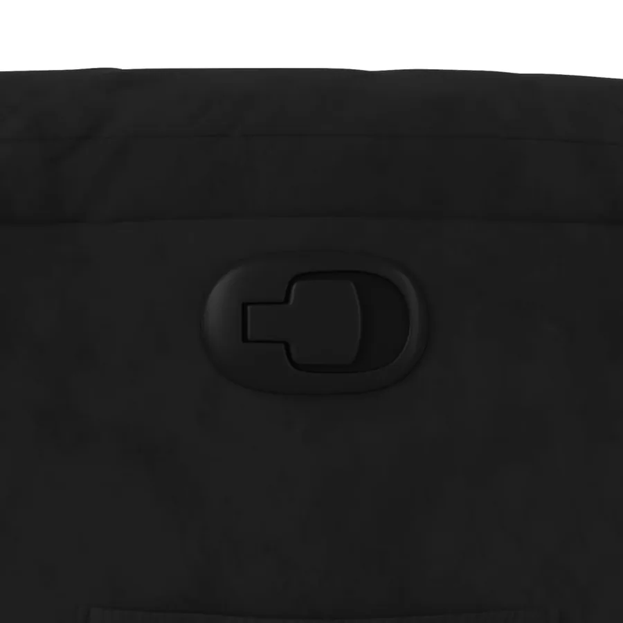 Fauteuil inclinable noir tissu microfibre - 9