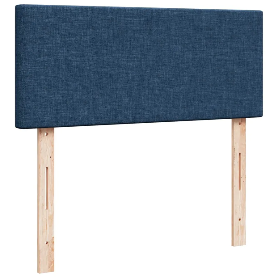 Sommier à lattes de lit avec matelas Bleu 120x200 cm Tissu - 12