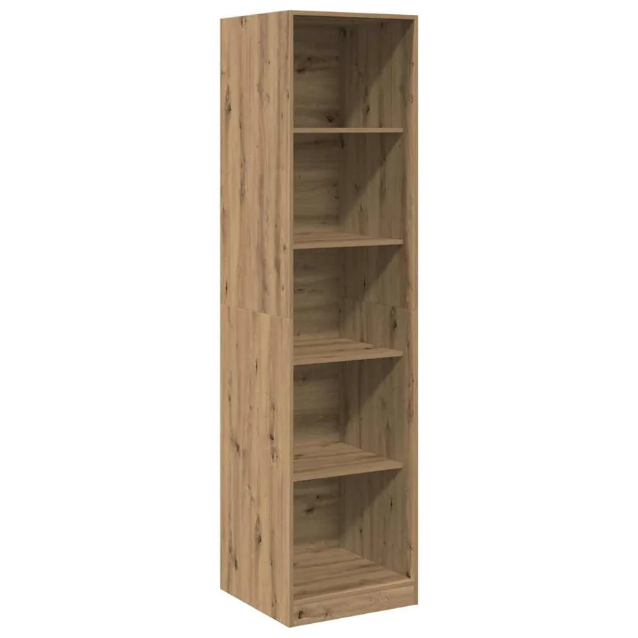 Garde-robe chêne artisanal 50x50x200 cm bois d'ingénierie - 2