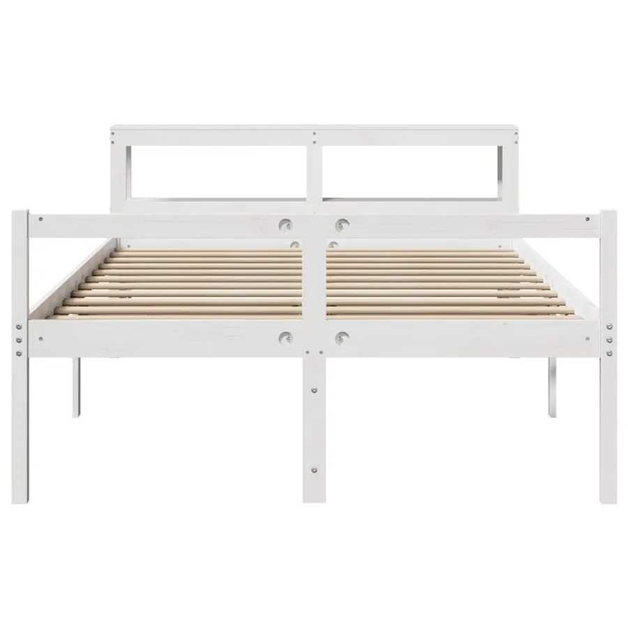 Lit pour personne âgée avec tête de lit sans matelas 140x200 cm - 4