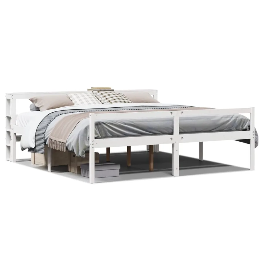 Lit pour personne âgée avec tête de lit sans matelas 180x200 cm - 2