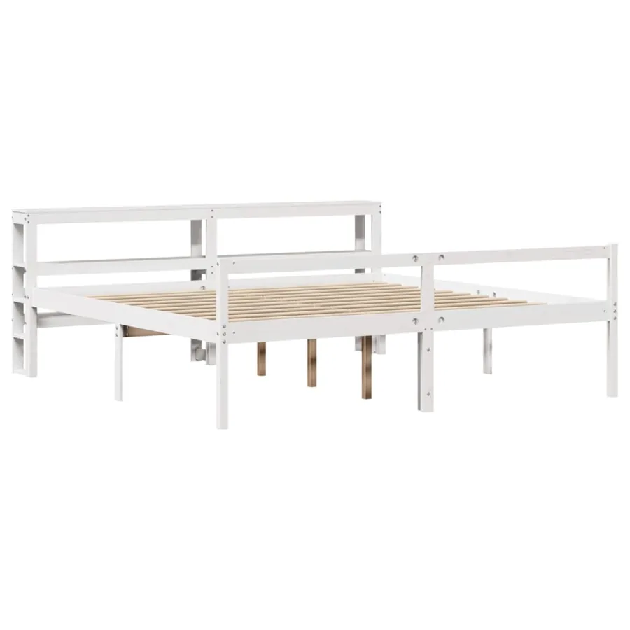 Lit pour personne âgée avec tête de lit sans matelas 180x200 cm - 3