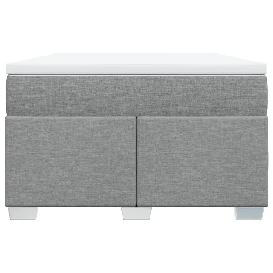 Sommier à lattes de lit avec matelas Gris clair 120x200cm Tissu - 4