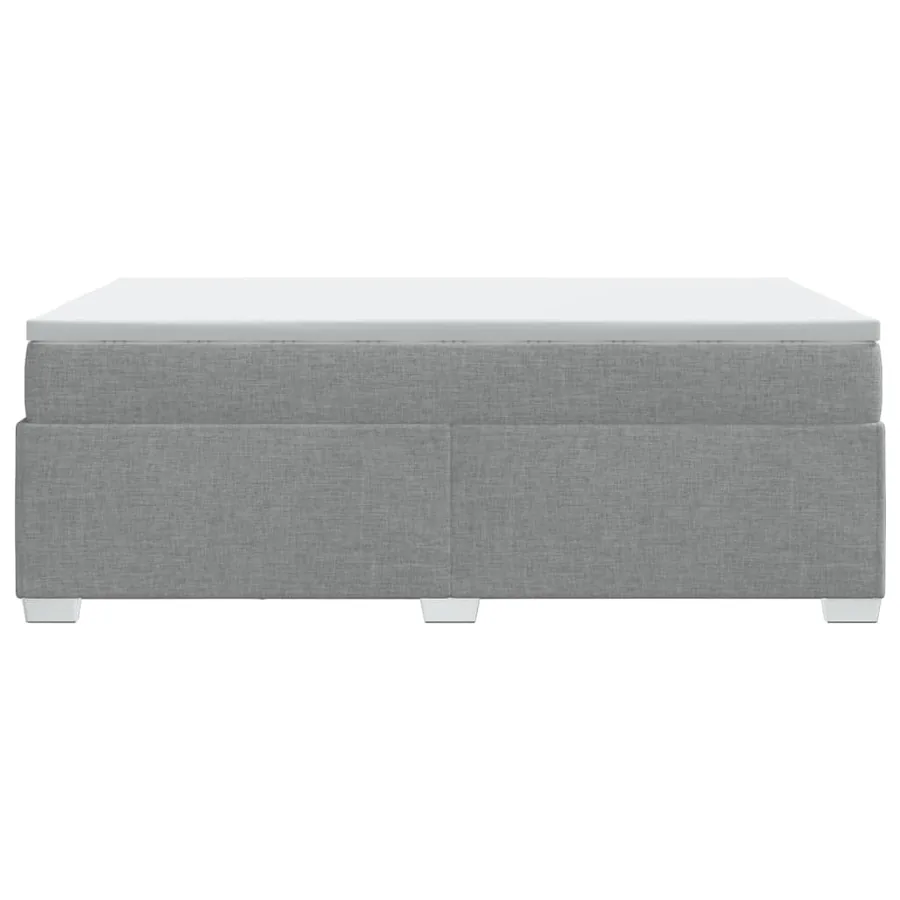 Sommier à lattes de lit avec matelas Gris clair 120x200cm Tissu - 8