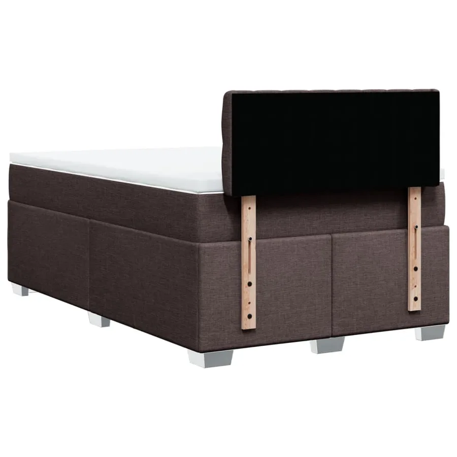 Sommier à lattes de lit avec matelas Marron foncé 120x200 cm - 12