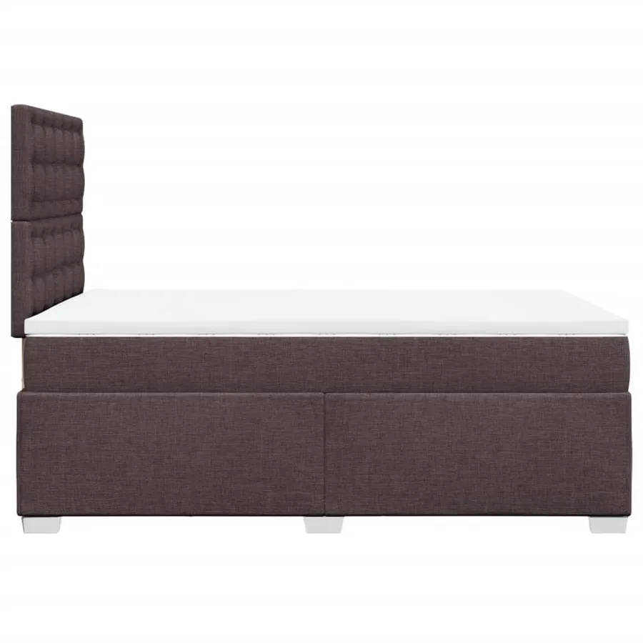Sommier à lattes de lit avec matelas Marron foncé 120x200 cm - 11