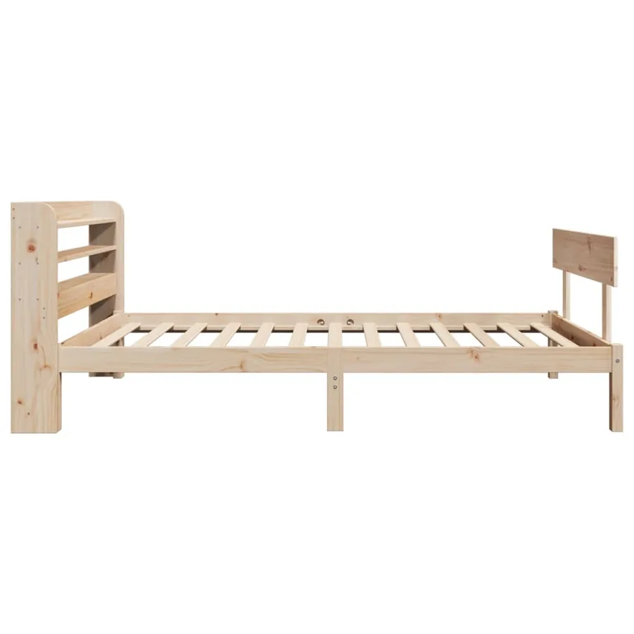 Cadre de lit sans matelas 90x200 cm bois de pin massif - 5