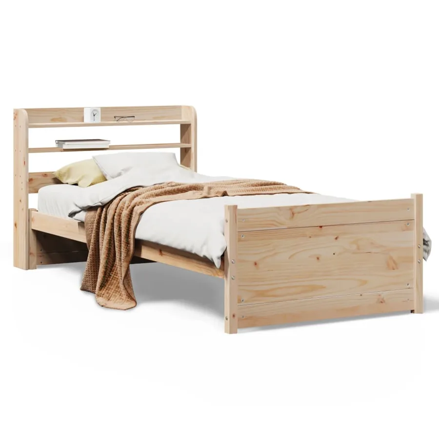 Cadre de lit avec tête de lit sans matelas 90x200 cm - 2