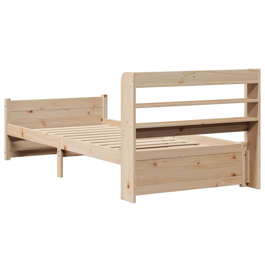 Cadre de lit avec tête de lit sans matelas 90x200 cm - 8