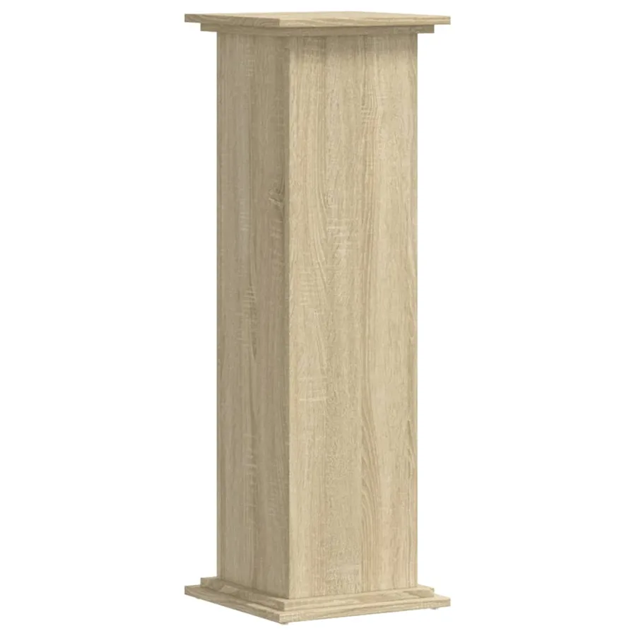 Support pour plantes chêne sonoma 33x33x100cm bois d'ingénierie - 2