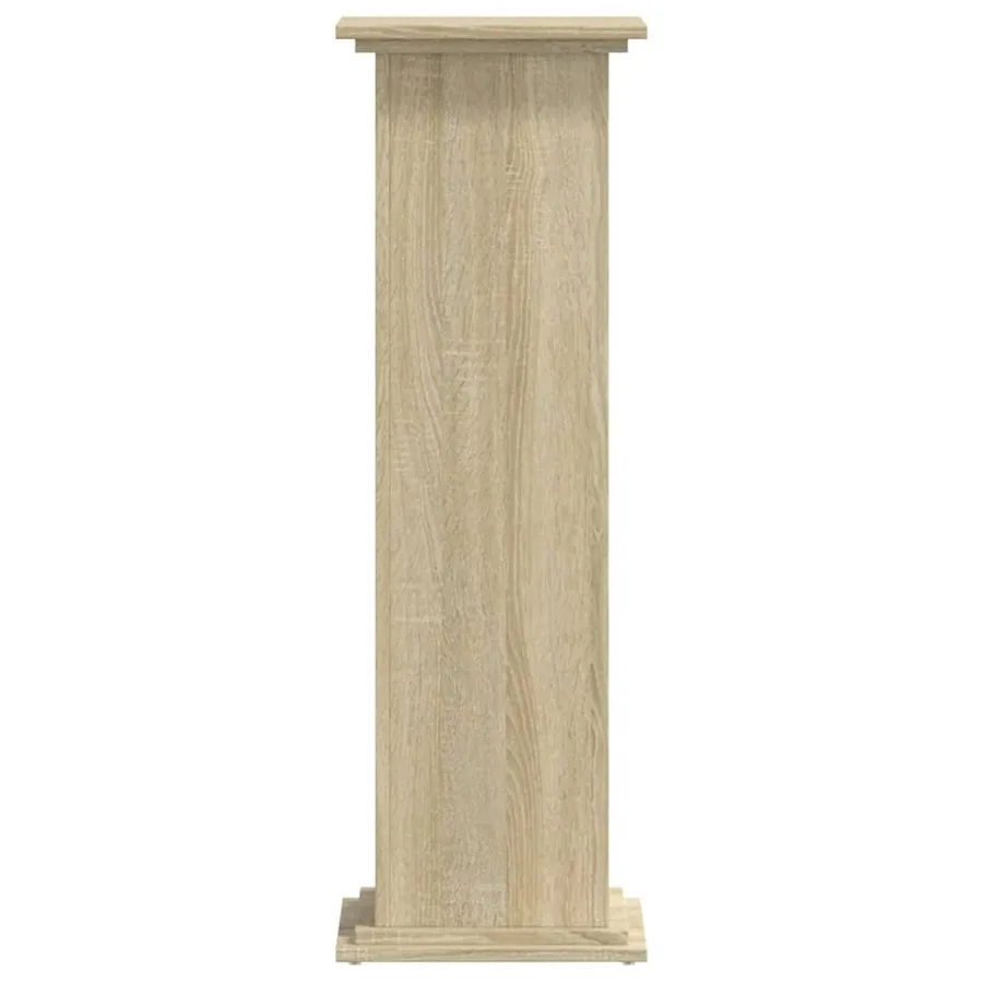 Support pour plantes chêne sonoma 33x33x100cm bois d'ingénierie - 3