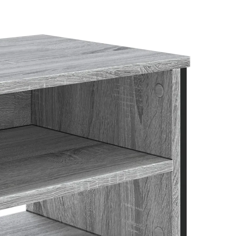 Meuble TV sonoma gris 180x34x41 cm bois d'ingénierie - 7
