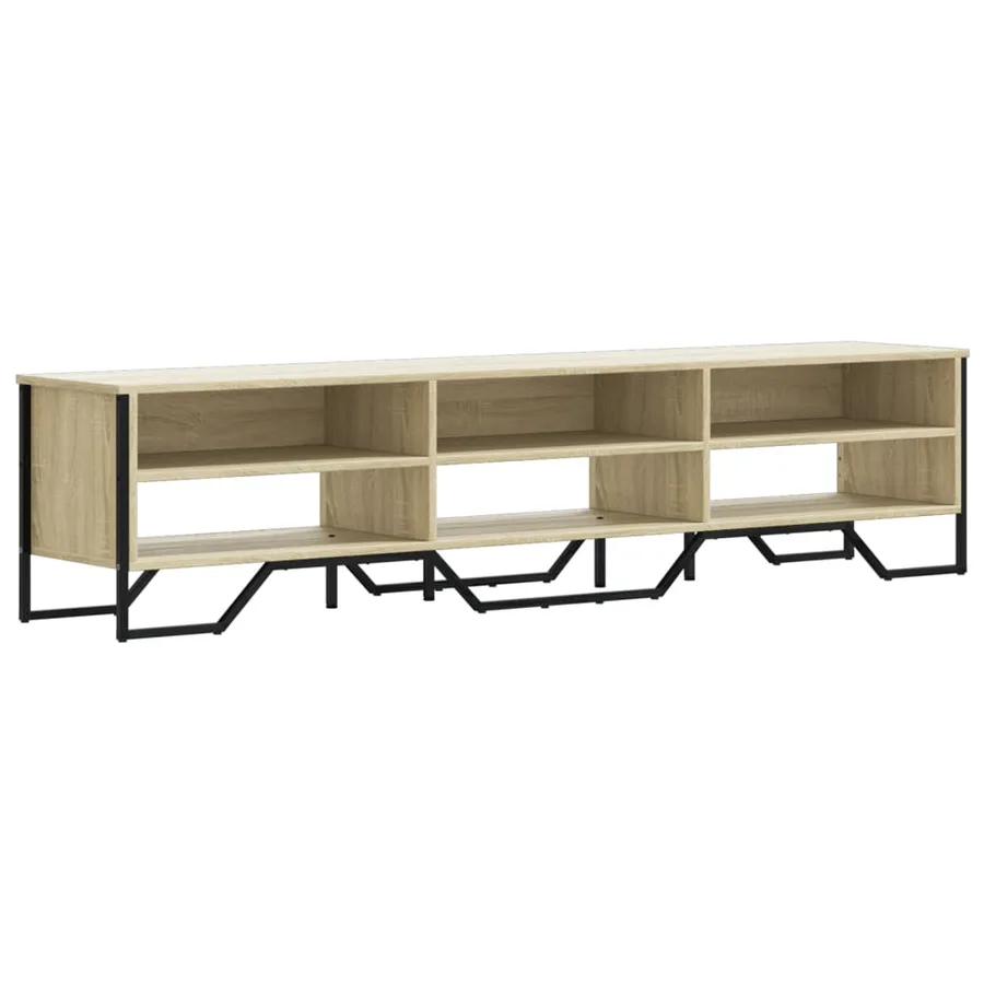 Meuble TV chêne sonoma 180x34x41 cm bois d'ingénierie - 2