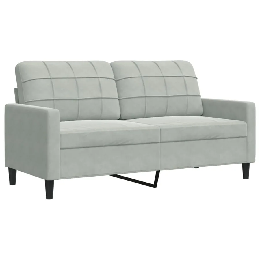 Ensemble de canapés 3 pcs et coussins et traversins velours - 5